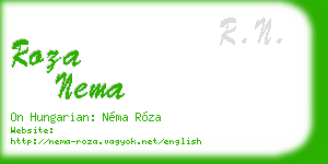 roza nema business card