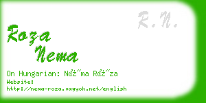 roza nema business card